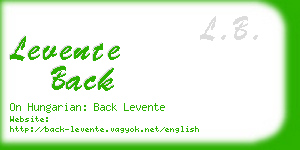 levente back business card